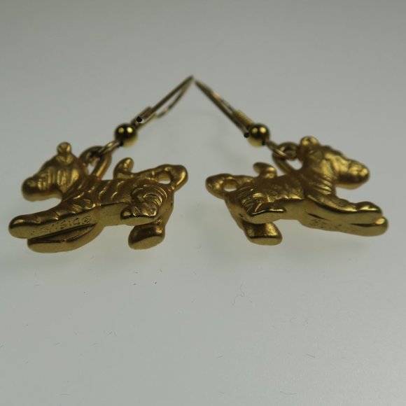14Kt Gold Plated Bouncin' "Tigger" Earrings - Disney - Picture 3 of 4